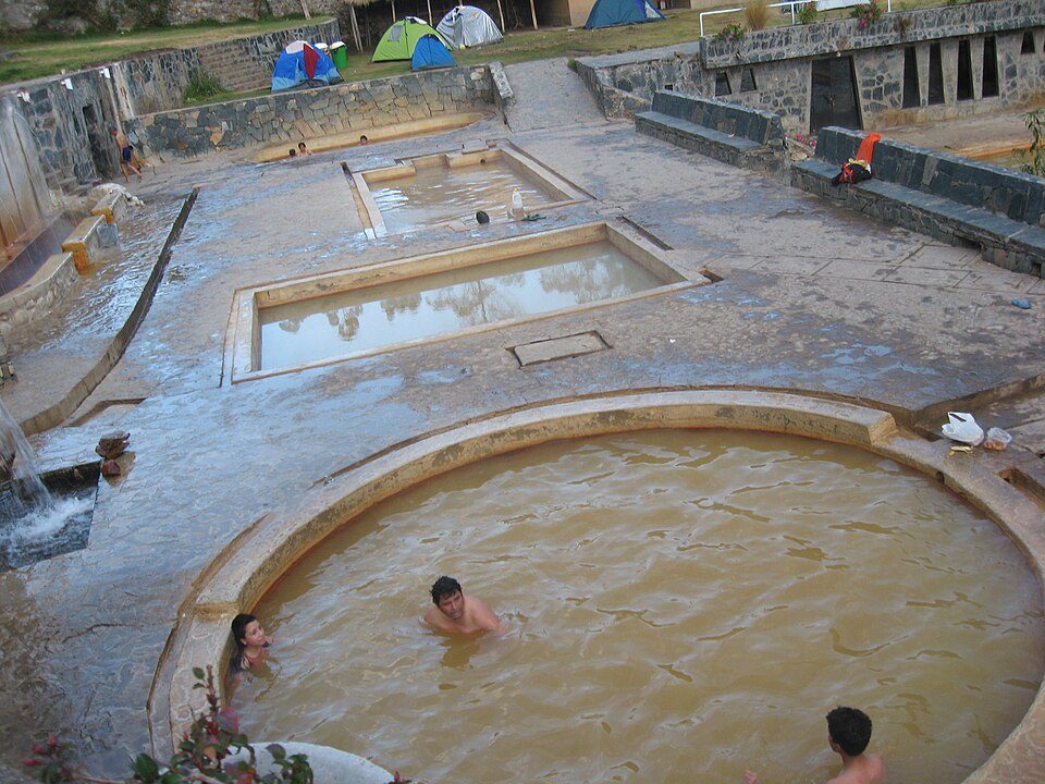 Lares thermal baths after the trail